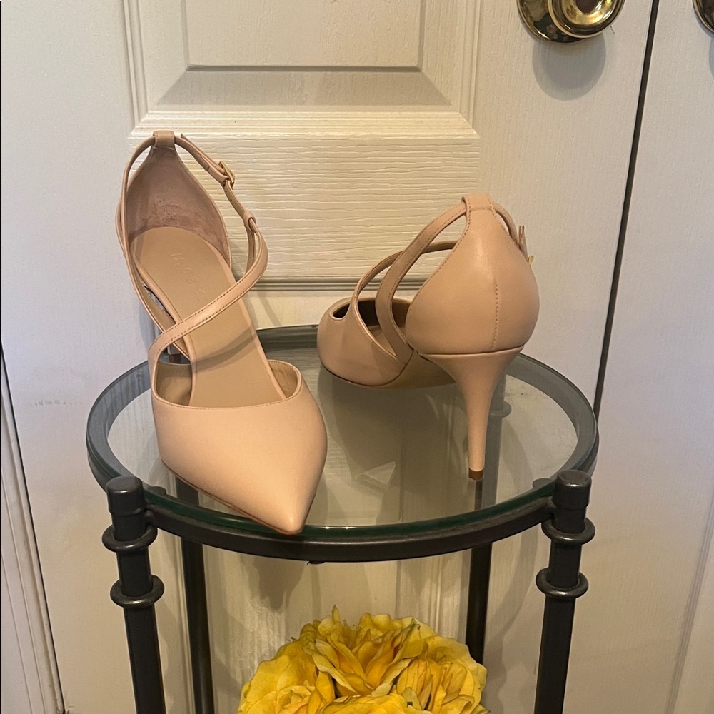 M Gemi Elegant Nude Stiletto Heels